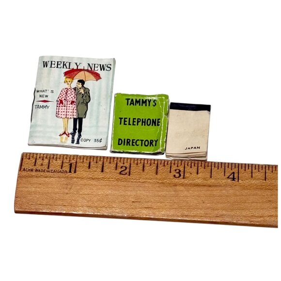 Vintage Tammy Doll Books Lot 3 Weekly News Note Book Telephone Book 1960s Japan - Picture 4 of 7